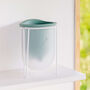 Flo, Self Watering Plant Pot In Sea Green + Mist, thumbnail 5 of 6
