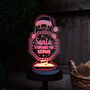 Personalised Santa Stop Here Sign Outdoor Solar Light, thumbnail 2 of 3