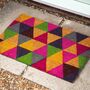 Geometric Coir Doormat, thumbnail 3 of 3