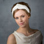 Chantilly Lace And Silk Turban Style Bridal Headpiece, thumbnail 1 of 2