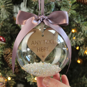 personalised engagement christmas decorations