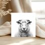 Ram Countryside Inspired Greeting Card, thumbnail 1 of 6