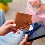 Personalised Leather Wallet With Zip Coin Section, thumbnail 2 of 5