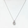 Crystal Teardrop Pendant Necklace, thumbnail 2 of 5