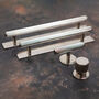 Solid Brass Straight Knurled Pull Handles, thumbnail 10 of 12