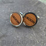 Personalised Groom And Date Wedding Cufflinks, thumbnail 4 of 8