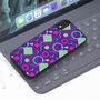 Purple Memphis Pattern iPhone Case, thumbnail 2 of 2