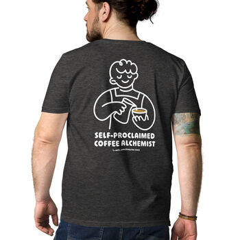 Coffee Alchemist Organic Cotton Embroidered T Shirt, 9 of 12