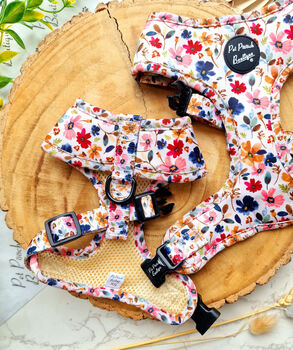 Little Enchanted Meadows Floral Dog Harness, 6 of 11