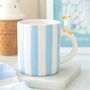 Striped Mug With Seagull, thumbnail 1 of 2