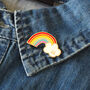 Rainbow Enamel Pin Badge, thumbnail 3 of 6