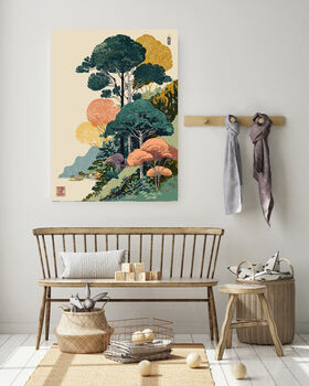Japanese Forest Tree Art Print, 2 of 4