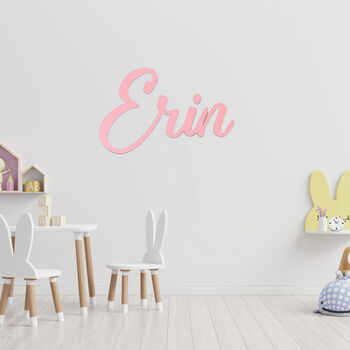 Personalised 70cm Kids Wall Name Sign For Bedroom Nursery Decor, 4 of 6