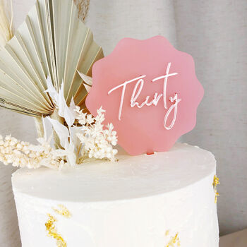 Any Name Double Layered Cake Topper, 4 of 7