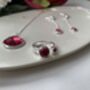 Jada Pink Cubic Zirconia Gemstone Drop Earrings, thumbnail 2 of 3