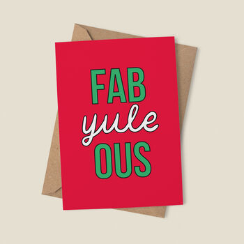 'Fab Yule Ous' Funny Christmas Card, 2 of 6
