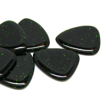 Green Goldstone Guitar Pick / Plectrum In A Gift Box, 5 of 7