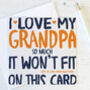 'Love Grandad / Gramps / Grampy / Pops So Much' Card, thumbnail 3 of 5