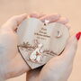 Personalised Mothers Day Gift – Love You To The Moon And Back Wooden Hanging Plaque, thumbnail 1 of 4