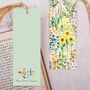 Watercolour Floral Bookmark With Coloured Tassel, thumbnail 2 of 3