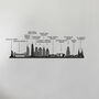 New York Skyline Silhouette Wood Wall Art, thumbnail 5 of 5