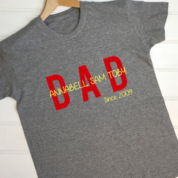Personalised Dad Since T Shirt, 2 of 5