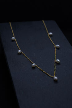 'Kalinaw' Pure Floating Rice Pearls Necklace, 6 of 11