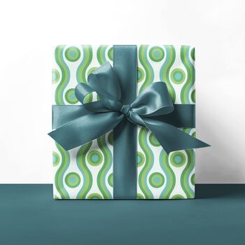 Vibrant Swirls And Circles Gift Wrapping Paper, 2 of 6