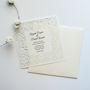 Floral Lace Wedding Invitation, thumbnail 4 of 4