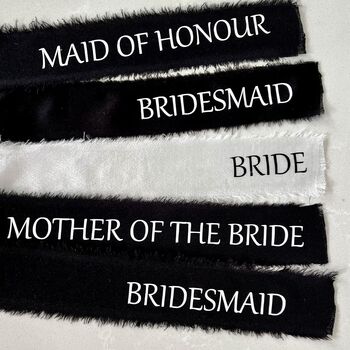 Personalised Wine Ribbons, Place Cards, Table Settings, 4 of 6