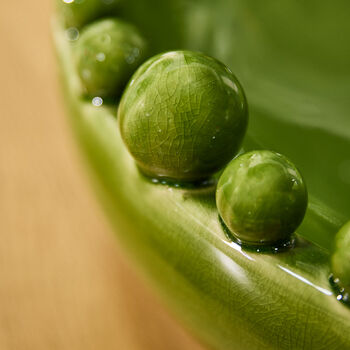 Glazed Green Ceramic Pearl Bowl, 4 of 5