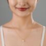 Bridal Natural Pearl Grade A Satellite Chain Gold Vermeil, Rhodium Necklace, thumbnail 7 of 12