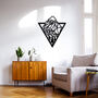 Geometric Mountain Peak Wooden Wall Art Modern Decor, thumbnail 4 of 10