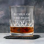 Personalised Father Of The Bride Crystal Panel Tumbler And Gift Box, thumbnail 1 of 4