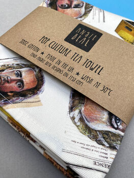 90s Nick Cage Tea Towel, Con Air 90s Mullet Inspired Kitchen Towel, 6 of 12