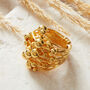 Bobble Gold Plated Silver Statement Ring, thumbnail 1 of 6