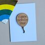 'Happy Birthday Day!' Balloon Token And Birthday Card, thumbnail 1 of 2