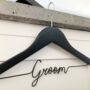 Personalised Wedding Suit Hanger – Groom Gift In Luxury Gift Box, thumbnail 1 of 9