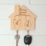 Keyhouse Keyring Holder With Two Or Three Keyrings, thumbnail 1 of 4