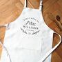 Personalised Wedding Apron, Bride Dress Protector, thumbnail 2 of 3