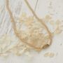 Beige Colour Beaded Choker Necklace Featuring A Tiger's Eye Bead, thumbnail 2 of 2