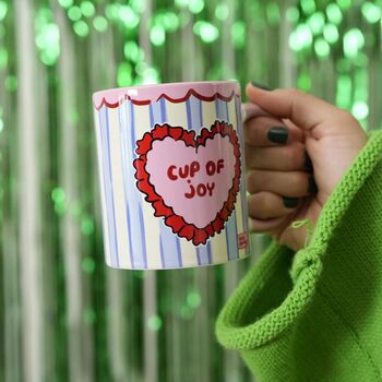 Pour Some Joy Mug – Cute Heart Coffee Cup, 2 of 5