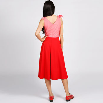 Bonbon 50s Style Dress Red Pink, 5 of 5