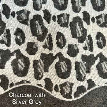 Leopard Print Cashmere Blend Super Soft Blanket Scarf, 6 of 10