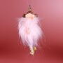G Decor Set Of Two Pink Fluff Royal Princesses Hand Painted Christmas Ornament, thumbnail 3 of 4