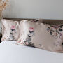 Silk Pillowcase Pink 100% Pure Soft Mulberry Silk Floral Luxury Hair Care Standard Double 50x75cm, thumbnail 4 of 7
