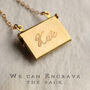 Personalised Envelope Locket Necklace, thumbnail 4 of 11