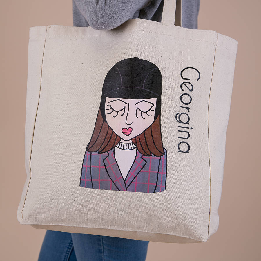 personalised canvas bags