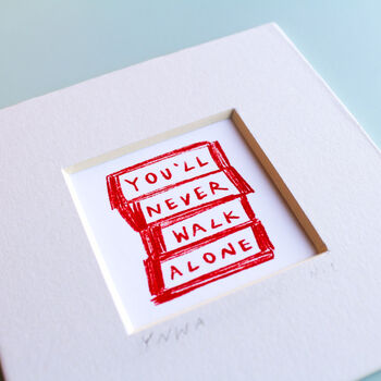 You'll Never Walk Alone Liverpool Mini Art Print, 2 of 9
