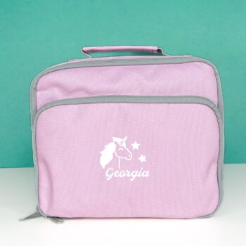 Kids Personalised Unicorn Lunch Box, 2 of 3